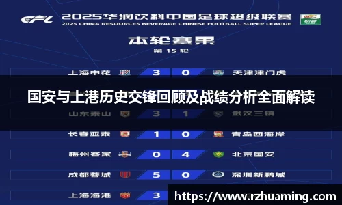 国安与上港历史交锋回顾及战绩分析全面解读